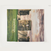 ストーンヘンジ英国 タペストリー (正面(横))