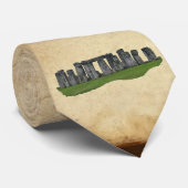 ストーンヘンジ青石の立っているイギリス ネクタイ (ロール)