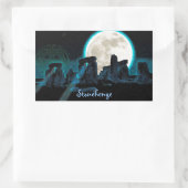 ストーンヘンジ青石の立っているイギリス 長方形シール (バッグ)