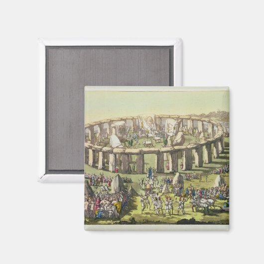 ストーンヘンジ、または薬局の円形の寺院、pl マグネット (正面/裏面)