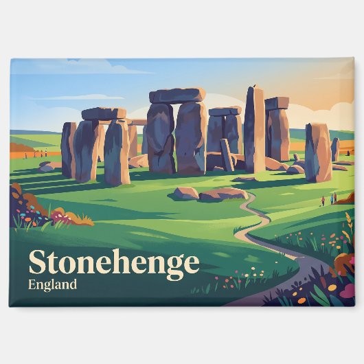ストーンヘンジ イギリス マグネット (正面)
