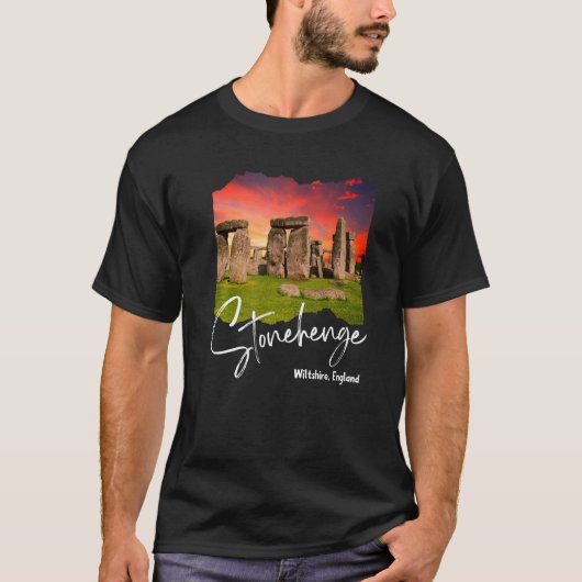 ストーンヘンジ・イングランド土産 Tシャツ (正面)