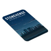 ストーンヘンジ・イングランド旅行ヴィンテージアート マグネット (右側)