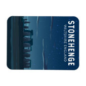 ストーンヘンジ・イングランド旅行ヴィンテージアート マグネット (横)