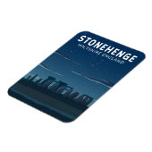 ストーンヘンジ・イングランド旅行ヴィンテージアート マグネット (左側)