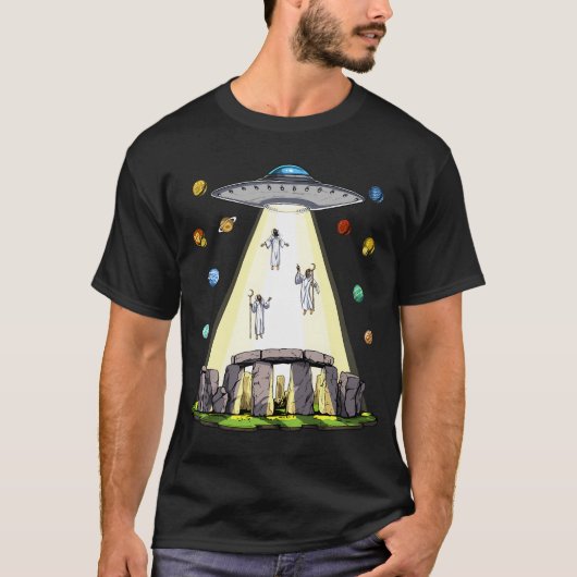ストーンヘンジ エイリアン誘拐 Tシャツ (正面)