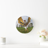 ストーンヘンジ・ドラゴン ラウンド壁時計 (ホーム)