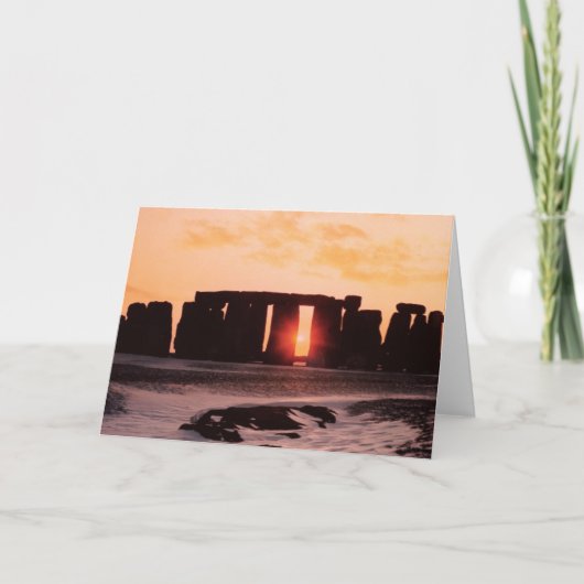 ストーンヘンジ、冬の至 シーズンカード (正面)