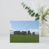ストーンヘンジ - 古代のモニュメント風景写真 ポストカード (スタンド正面)