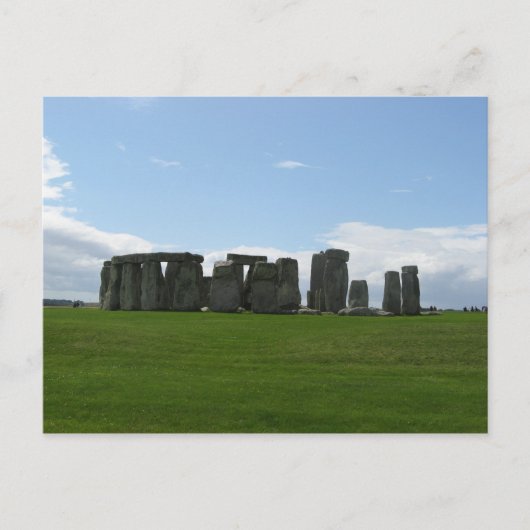 ストーンヘンジ - 古代のモニュメント風景写真 ポストカード (正面)