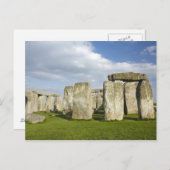 ストーンヘンジ(紀元前2500年頃)、ユネスコ世界3 ポストカード (正面/裏面)