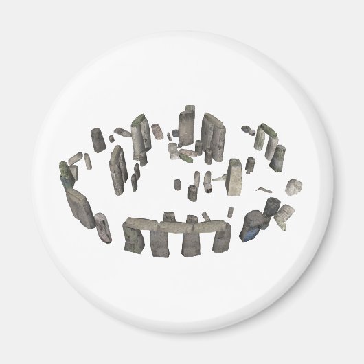 ストーンヘンジ: 3Dモデル: マグネット (正面)