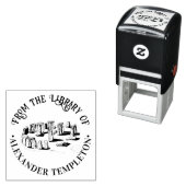 ストーンヘンジ「From the library of」ブックネーム・ラウンド セルフインキングスタンプ (インサイチュ)