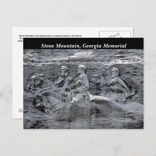 ストーンマウンテンジョージアパークメモリアル ポストカード (正面/裏面)