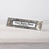 ストーンマーブルデスクネームプレート デスクネームプレート (正面)