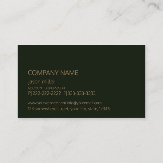 ストーンモノグラムマーブルオレンジID332 名刺 (裏面)