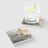 ストーンライトハウスファインアート ストーンコースター (横)