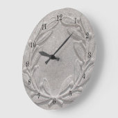 ストーンローレルリース ラージ壁時計 (傾斜)