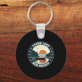 ストーン湖 ニューメキシコ州 夕焼け Tシャツ キーホルダー (正面)