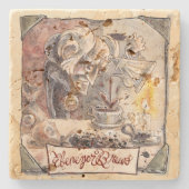 ストーン素朴エベネザーブルーズコースター ストーンコースター (正面)