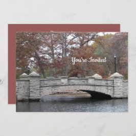 ストーン素朴ブリッジ写真 招待状