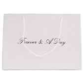 ストーン赤面エバーパーソナライズされた引用文結婚ズ ラージペーパーバッグ (正面)