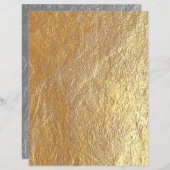 ストーン金ゴールド&シルバー2面スクラップブック紙 (正面/裏面)