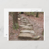 ストーン階段パスアット秋クリーク滝、TN ポストカード (正面/裏面)