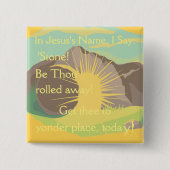 ストーン!お前転がだ遠くに!復活ボタン 缶バッジ (正面)