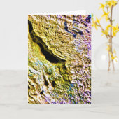 ストーン、カード カード (黄色い花)