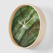 ストーン グリーン アゲート マーブル 壁時計 (傾斜)