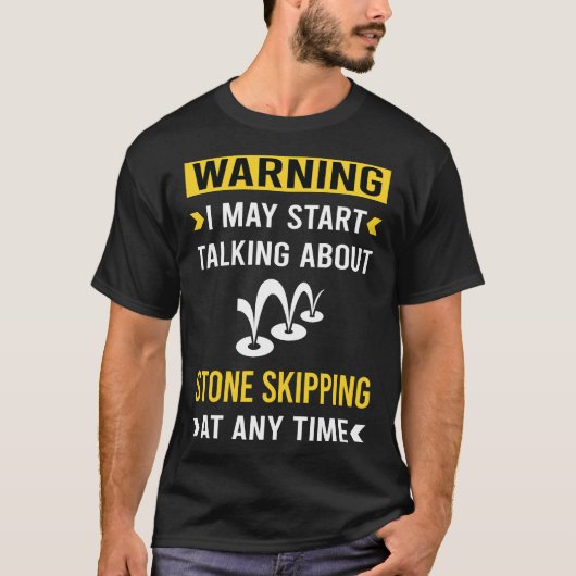 ストーン スキッピング ストーン 石 石飛ばし Tシャツ (正面)