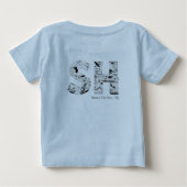 ストーン・ハーバー NJ ビーチ イラスト Tシャツ (裏面)