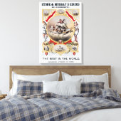 ストーン&マレーのサーカス、1870年頃。 キャンバスプリント (インサイチュ (寝室))