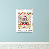 ストーン&マレーのサーカス、1870年頃。 キャンバスプリント (インサイチュ (ウッドフロア))