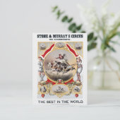 ストーン&マレーのサーカス、1870年頃。 ポストカード (スタンド正面)