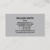 ストーン・メイソンの名刺 名刺 (裏面)