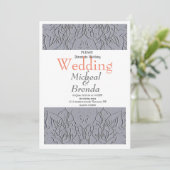 ストーン・ローズのモチーフ ウェディング・招待状 招待状 (スタンド正面)