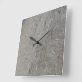 ストーン |自然画像 スクエア壁時計 (傾斜)