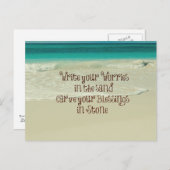 ストー感動的ン引用文で恵みを切り分ける ポストカード (正面/裏面)