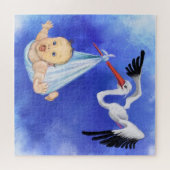 ストー運クのベビー-スイートスケッチおもしろい ジグソーパズル (横)