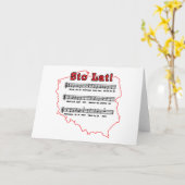 スト・ラット！ポーランド地図の歌 カード (黄色い花)