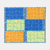 スドクパズル フリースブランケット (正面(横))