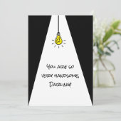 スナおもしろいーキーあなたはハンサムなカスタムバレンタイン シーズンカード (スタンド正面)