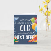 スナおもしろいーキーハッピーバースデー カード (黄色い花)