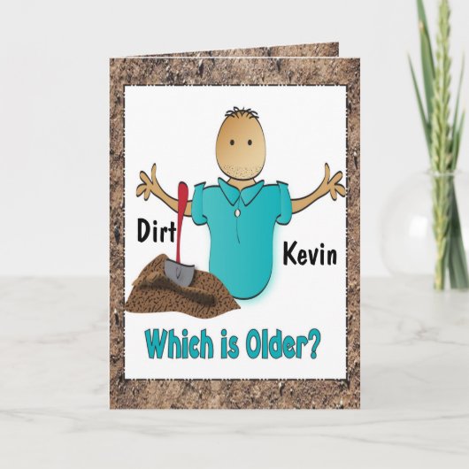 スナおもしろいーキー40誕生日カード カード (正面)