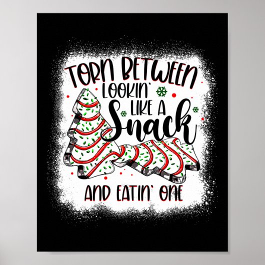 スナのように見る人の間で引き裂かれたクリスマスツリーケーキ ポスター (正面)