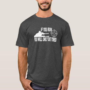 スナイパーの暗い背景 Tシャツ