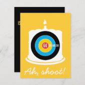 スナイパーの60歳誕生日 - 的を絞った招待状 招待状 (正面/裏面)