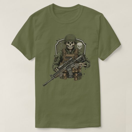 スナイパースケルトン Tシャツ (デザイン正面)